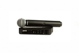 Shure BLX24R/SM58 Vocal System with (1) BLX4 Wireless Receiver and (1) Handheld Transmitter with SM58 Microphone Microphones Shure