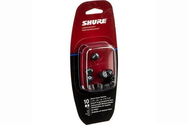 Shure EABKF1-10S Small Black Foam Sleeves. (Ten Included/Five Pair) - Creation Networks