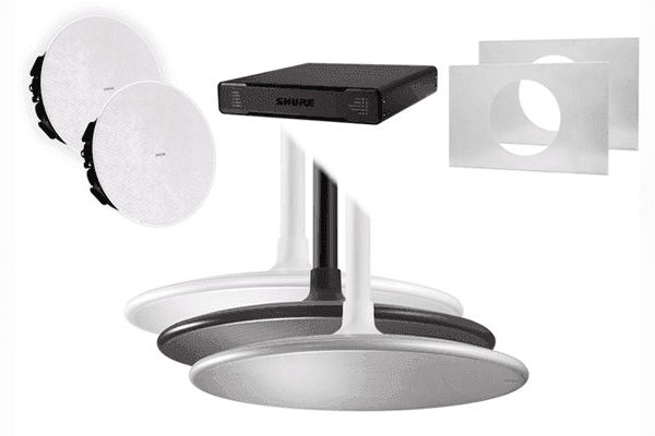 Shure ECOSYSTEM BUNDLE 920PR (1) MXA920B-R (1) P300-IMX (2) MXN5W-C + Tile Bridge - 920PR B-V - Creation Networks