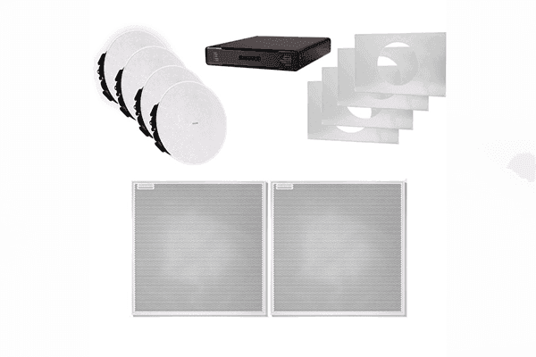 Shure ECOSYSTEM BUNDLE 920X (2) MXA920W-S (1) P300-IMX (4) MXN5W-C + Tile Bridge - 920X W-V - Creation Networks