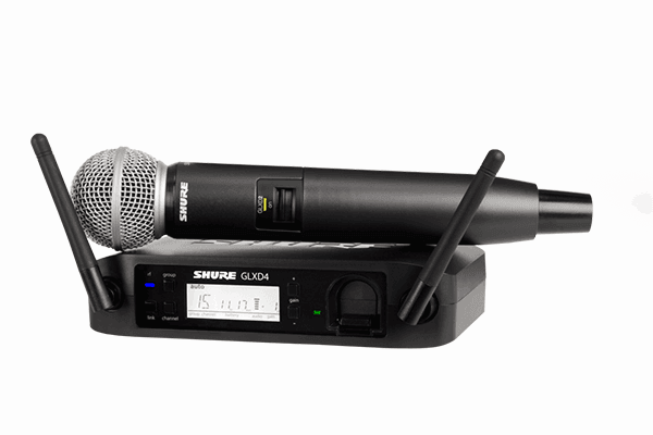 Shure GLXD24/SM58 Digital Wireless Handheld Microphone System with SM58 Capsule (2.4 GHz) - Creation Networks