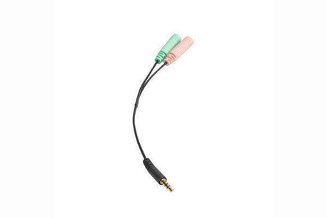 Shure IHAC3.5MM-TRRS ADPTR, DUAL 3.5MM FEM TO MALE 3.5 TRRS - Creation Networks