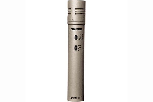 Shure KSM141/SL Stereo KSM141 Stereo Pair, includes two KSM141, two Foam Windscreens, A27M Stereo Microphone Adapter and Carrying Case - Creation Networks