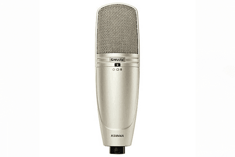 Shure KSM44A/SL Multi-Pattern, Large Diagphragm, Side-Address Condenser Studio Microphone (Cristal) - Creation Networks