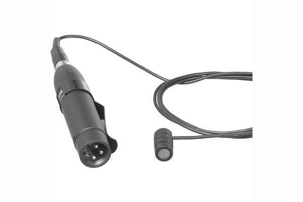 Shure MX185 Cardioid Condenser Lavalier Microphone with 4’ (1.2m) attached cable, Belt-Clip Preamp with XLR, Rotable Tie Clip, Dual Tie Clip, Snap-Fit Windscreen - Creation Networks