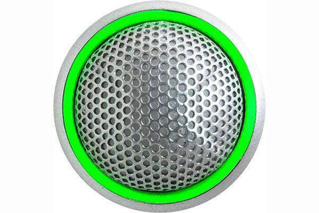 Shure MX395AL/BI-LED Microflex Low-Profile Figure-8 Boundary Microphone with Logic-Control LED for Installs (Silver) - Creation Networks