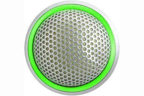 Shure MX395AL/C-LED Microflex Low-Profile Cardioid Boundary Microphone with Logic-Control LED for Installs (Silver) - Creation Networks