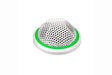 Shure MX395W/BI-LED Microflex Low-Profile Figure-8 Boundary Microphone with Logic-Control LED for Installs (White) - Creation Networks