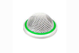 Shure MX395W/BI-LED Microflex Low-Profile Figure-8 Boundary Microphone with Logic-Control LED for Installs (White) Microphones Shure