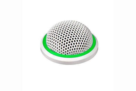 Shure MX395W/C-LED Microflex Low-Profile Cardioid Boundary Microphone with Logic-Control LED for Installs (White) - Creation Networks