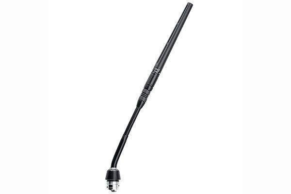 Shure MX405RLP/S 5" Shock-Mounted Gooseneck Mic with Supercardioid Capsule, No Preamp, and Red LED Ring on Top (Black) - Creation Networks
