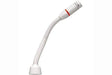 Shure MX405WRLP/N 5" Shock-Mounted Gooseneck Mic with No Capsule, No Preamp, and Red LED Ring on Top (White) - Creation Networks