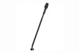 Shure MX410RLP/N 10" Gooseneck Mic with No Capsule, No Preamp, and Red LED Ring on Top (Black) - Creation Networks
