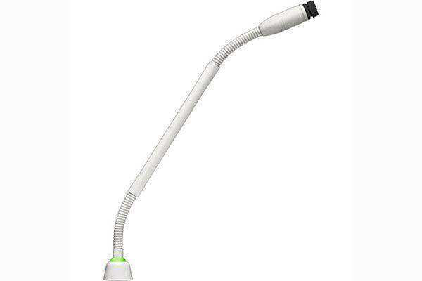 Shure MX410WLPDF/N 10" Dualflex Gooseneck Mic with No Capsule, No Preamp, and 2-Color LED Ring on Bottom (White) Microphnes Shure