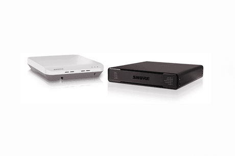 Shure MXWAPT4 4-Channel Access Point Transceiver with ANIUSB-MATRIX USB Audio Network Interface - MXWAPT4-Z10+USB-P - Creation Networks
