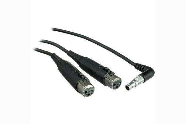 Shure PA720 10' Input Cable for the P6HW Hardwired Bodypack (5 Pin LEMO Connector to L & R female XLR Connectors) Microphnes Shure