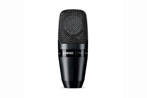 Shure PGA27-LC Large-diaphragm side-address cardioid condenser microphone with shock-mount and carrying case - less cable - Creation Networks