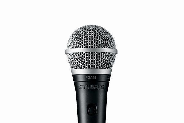 Shure PGA48-QTR Cardioid dynamic vocal microphone - XLR-QTR cable - Creation Networks