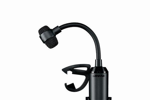 Shure PGA98D-XLR Cardioid condenser gooseneck drum microphone - AP98DM drum mount, XLR-XLR cable - Creation Networks