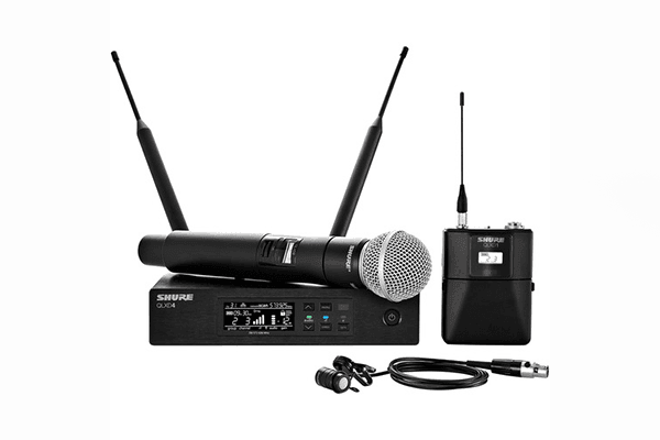 Shure QLXD124/85 QLX-D Series Single-Channel Digital Wireless Mic System with WL185 Lavalier and SM58 - Creation Networks