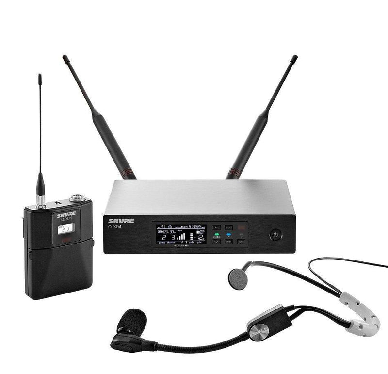 Shure QLXD14/SM35 QLX-D Series Single-Channel Digital Wireless Mic System with SM35 Headset - - Creation Networks