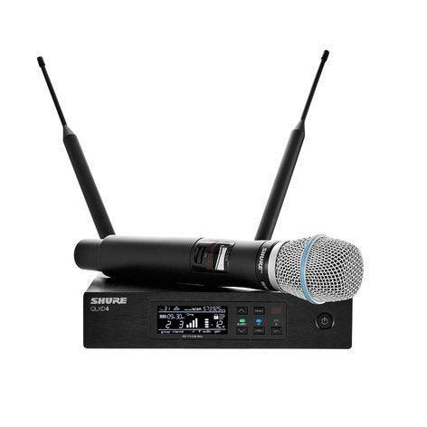 Shure QLXD24/B87A QLX-D Series Single-Channel Digital Wireless Mic System with Beta 87A Handheld - Creation Networks