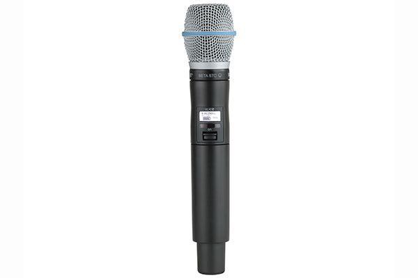 Shure QLXD2/B87A Handheld Transmitter with Beta87A Microphone - Creation Networks