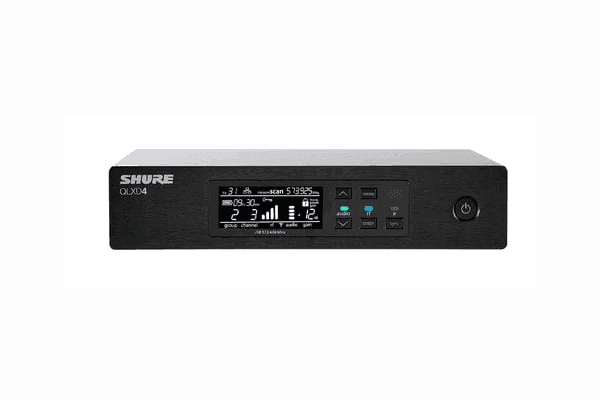 Shure QLXD4 Series Single-Channel Digital Half-Rack Wireless Mic Receiver - Creation Networks