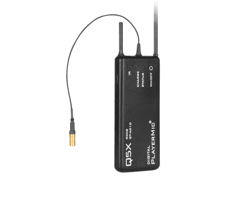 Shure QTAD10P Q5X PlayerMic Waterproof Flexible Bodypack Transmitter - Creation Networks