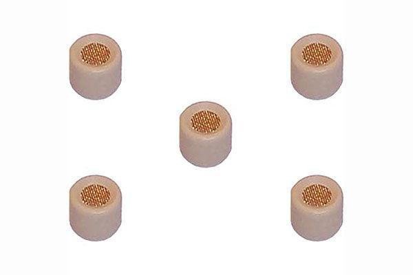 Shure RPM212 Standard Protective High Boost Cap for WL50T, WBH53T, WBH54T, Tan with Gold Top (Contains Five) - Creation Networks