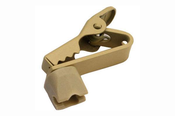 Shure RPM502 Tan Swiveling Lapel and Dual Tie Clips for WL50 (Contains Two of Each) - Creation Networks