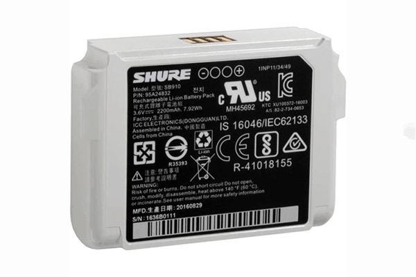 Shure SB910 Battery for ADX1 and ADX1LEMO3 transmitters - Creation Networks