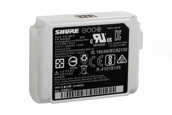 Shure SB910 Battery for ADX1 Transmitter - Creation Networks