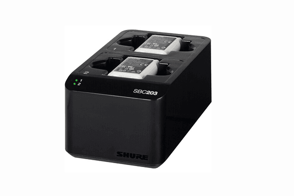 Shure SBC203-US Dual Docking Station for SLX-D transmitters and SB903 battery - Creation Networks