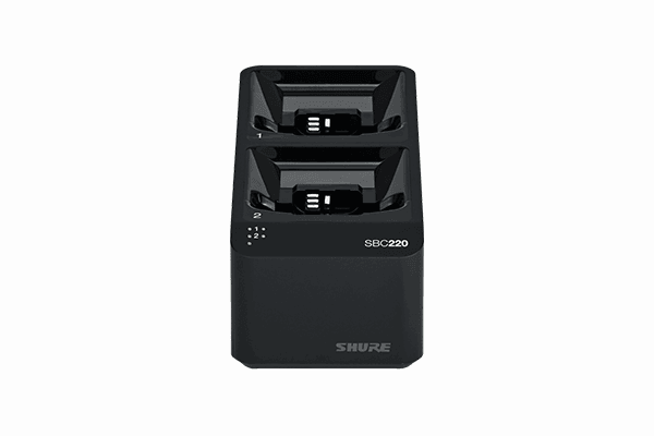 Shure SBC220 2-Bay Networked Docking Charger - Creation Networks