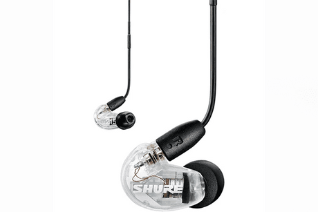 Shure SE215 Sound-Isolating In-Ear Stereo Earphones with RMCE-UNI Remote Mic Universal Cable (Clear) - SE215DYCL+UNI - Creation Networks