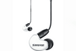 Shure SE215 Sound-Isolating In-Ear Stereo Earphones with RMCE-UNI Remote Mic Universal Cable (White) - SE215DYWH+UNI - Creation Networks