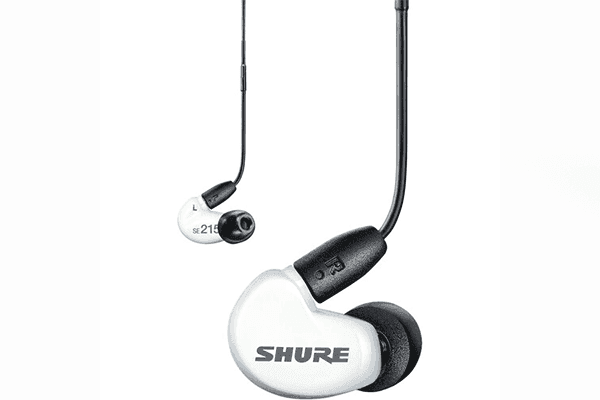 Shure SE215 Sound-Isolating In-Ear Stereo Earphones with RMCE-UNI Remote Mic Universal Cable (White) - SE215DYWH+UNI - Creation Networks
