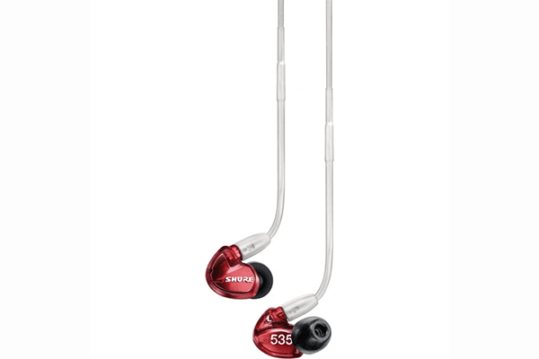 Shure SE535 Sound-Isolating In-Ear Stereo Headphones with 3.5mm Audio Cable (Special-Edition Red) - Creation Networks