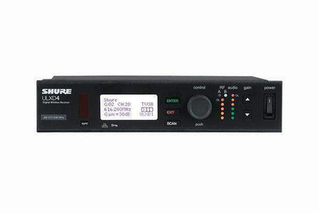Shure Single Digital Wireless Receiver (530-602 MHz) - ULXD4GV=-H50 - Creation Networks