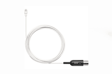 Shure TwinPlex TL47 Omnidirectional Lavalier Microphone (TA4F, White) - TL47W/O-MTQG - Creation Networks