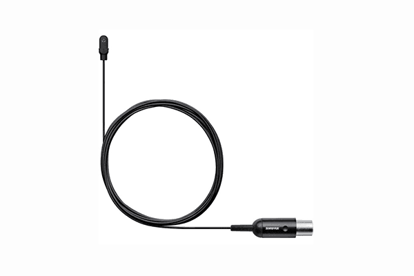 Shure TwinPlex TL47 Omnidirectional Lavalier Microphone with TA4F Connector and Accessories (Black) - TL47B/O-MTQG-A - Creation Networks