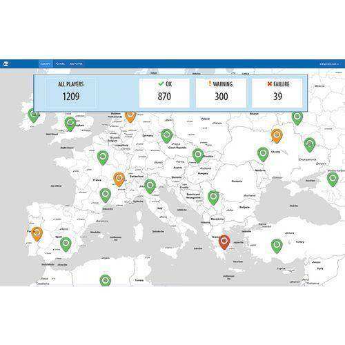 SpinetiX 1 annual license for premium monitoring service for 1 player - SX-SE-CKPT-PR Digital Signage SpinetiX
