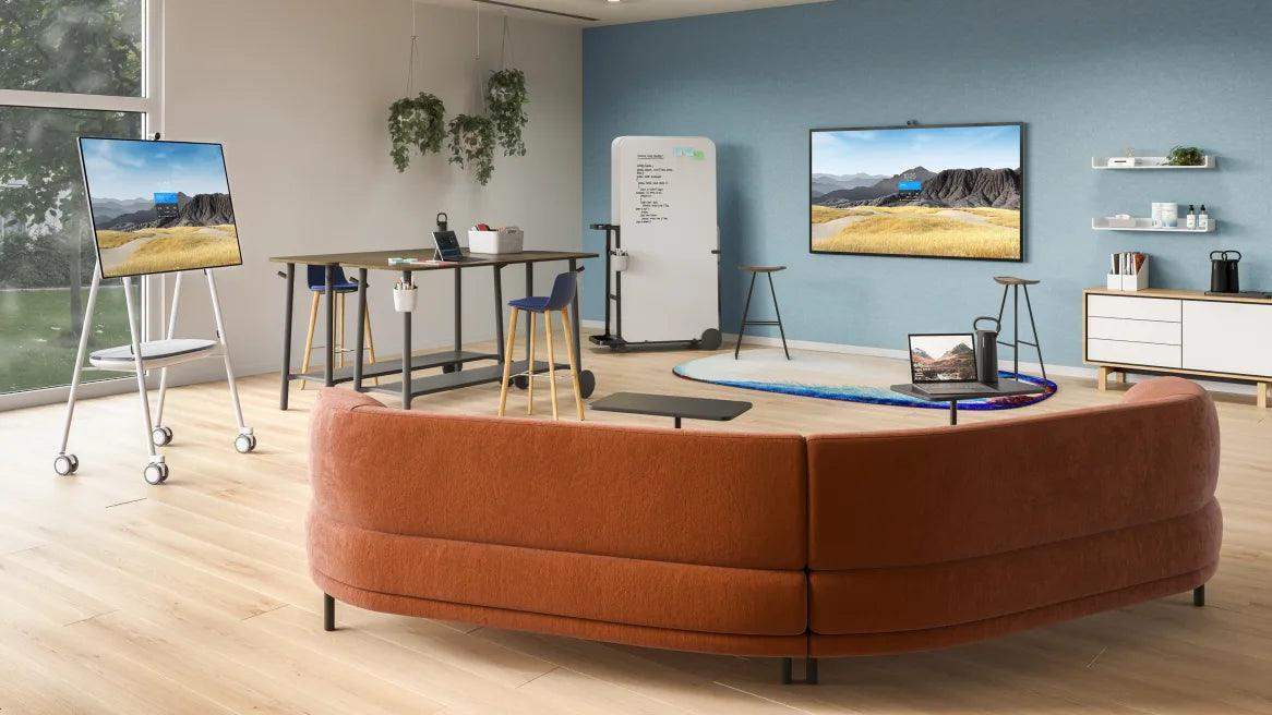 Steelcase Roam Collection - Cart - for interactive whiteboard - artic white for Microsoft Surface Hub 2S 85" - Creation Networks