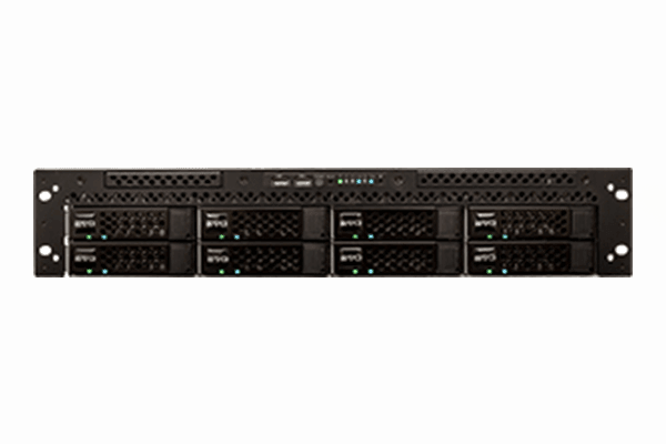 Studio Network Solutions EVO 32TB 8-Bay Short-Depth NAS Server (8 x 4TB) - 8BASESD-8X4TB-16A - Creation Networks