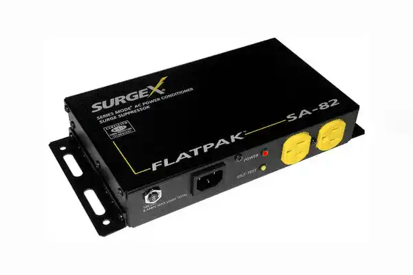 SurgeX SA-82 FlatPak Surge Protector &amp; Power Conditioner For Flat Panel Monitors Power Outlets & Sockets SurgeX
