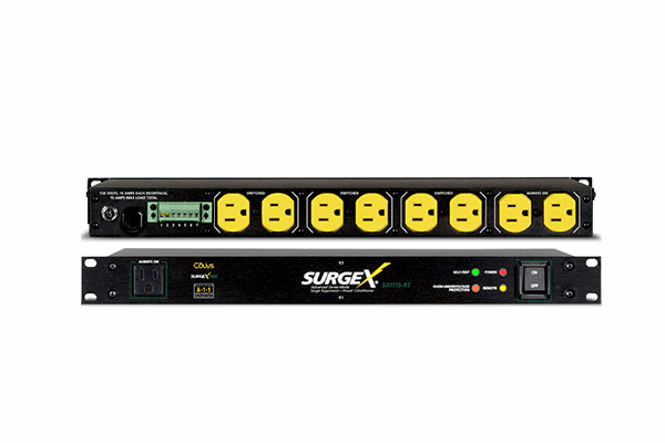 SurgeX SEQ-1U Programmable Sequencer Surge Eliminator, 8 Outlets - Creation Networks
