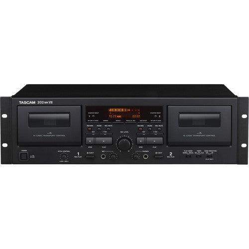 Tascam 202MKVII Rackmount USB Dual Cassette Deck - Creation Networks