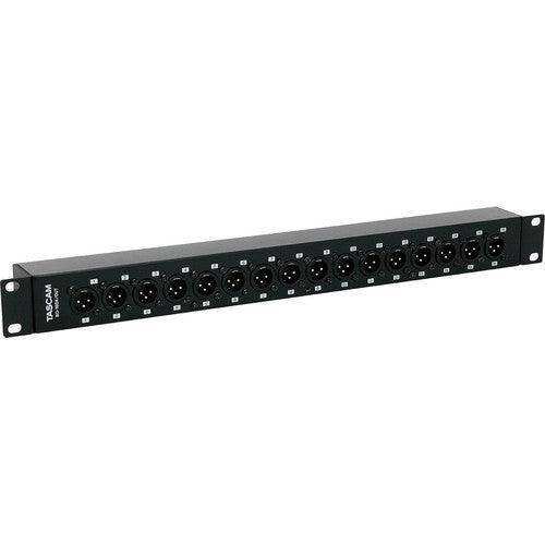 Tascam BO-16DX/OUT Rackmount 16-Channel DB25 to XLR Male Adapter - Creation Networks