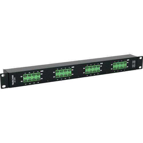 Tascam BO-32DE Rackmount 32-Channel DB25 to Euroblock I/O Adapter - Creation Networks